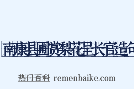 南康县圃赏梨花呈长官造句是什么意思的图片